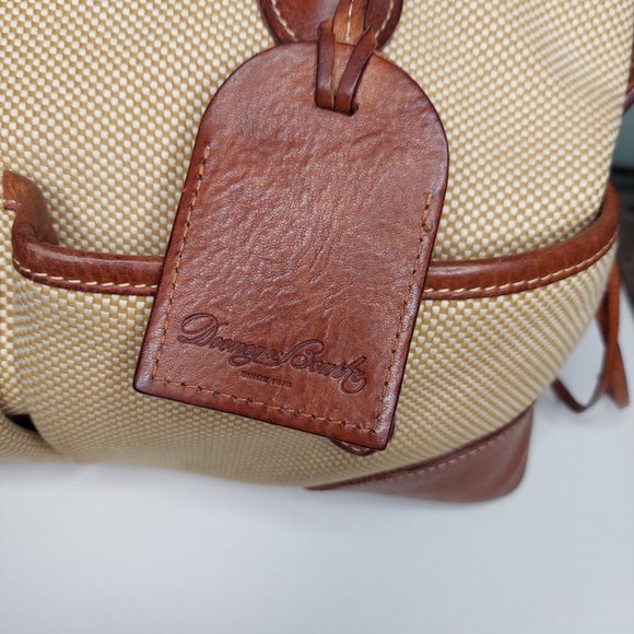 Dooney & Bourke Brown Tweed with Leather Accent Purse - Picture 3 of 12